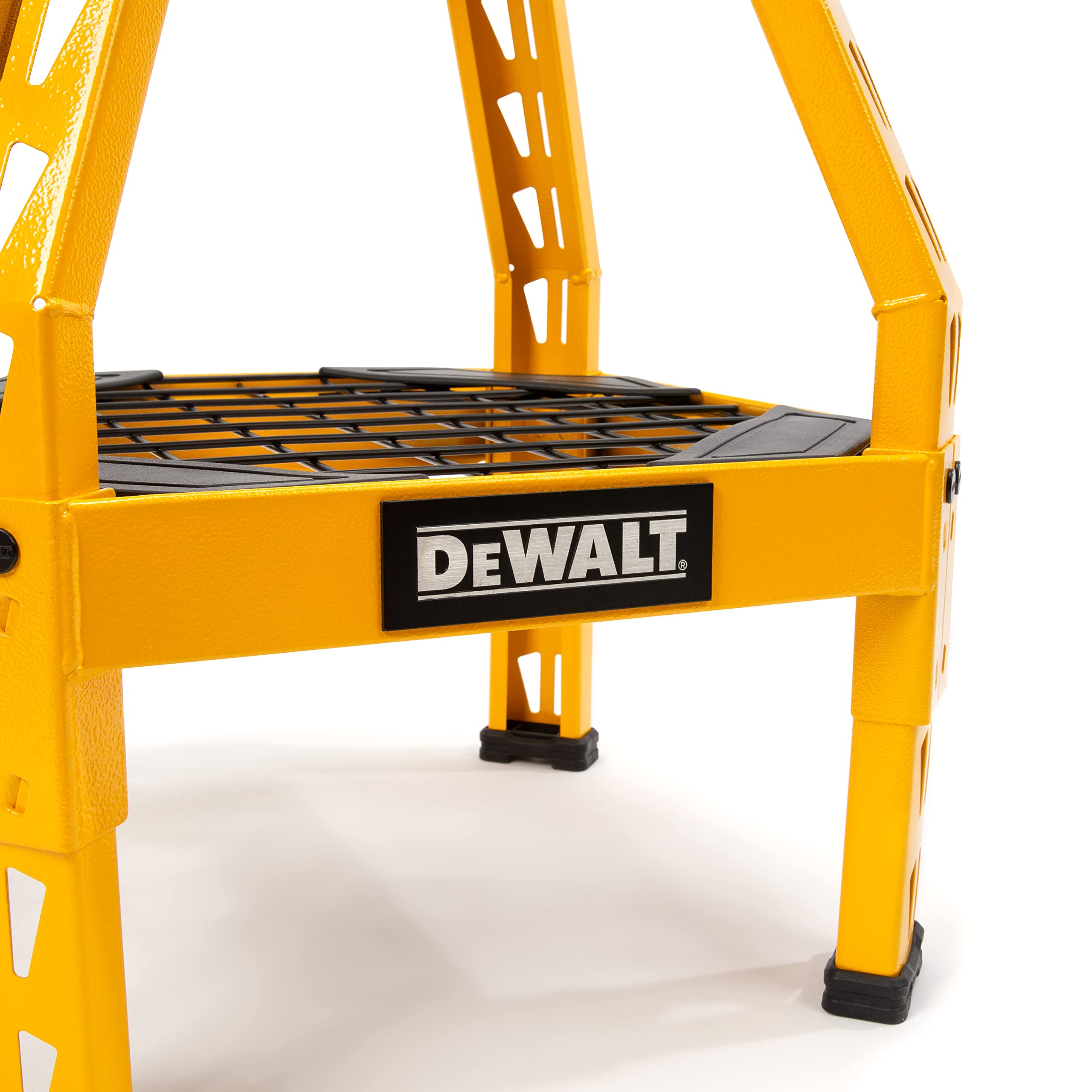 DEWALT Padded Shop/Garage Stool, 360-degree Swivel Seat, Durable